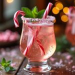 cocktail bonbon candy cane spritzer