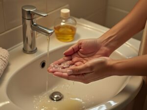 enlever silicone sur les mains