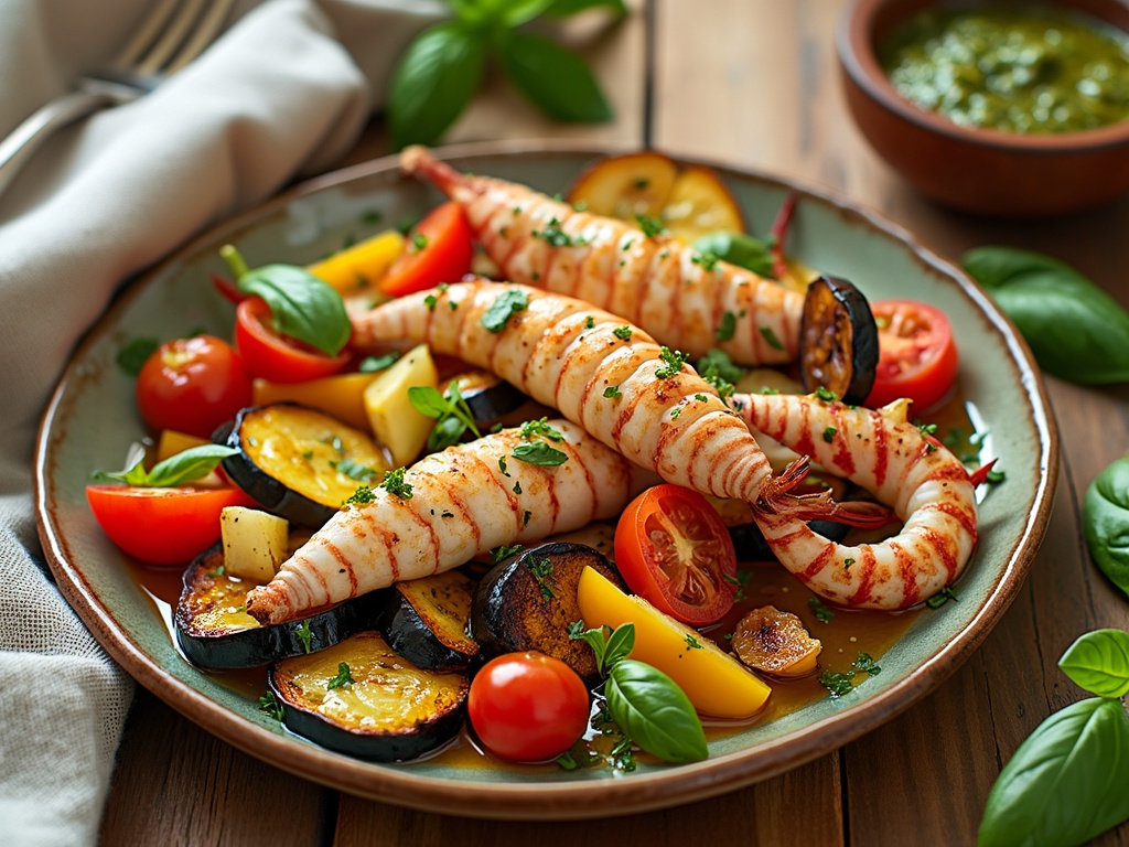 quel légumes avec des encornets