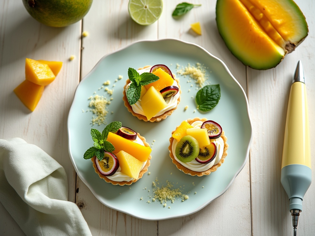 recette tartelette nuage de fruits exotiques