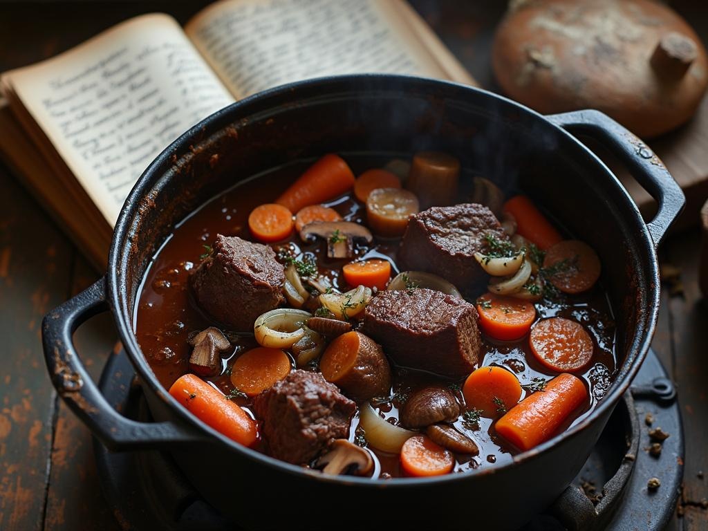 boeuf bourguignon recette de grand-mère