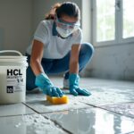 combien de temps laisser agir l'acide chlorhydrique sur carrelage