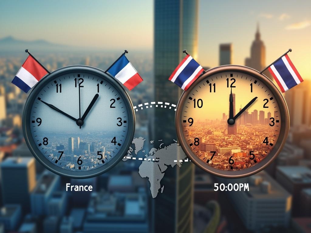 décalage horaire thailande