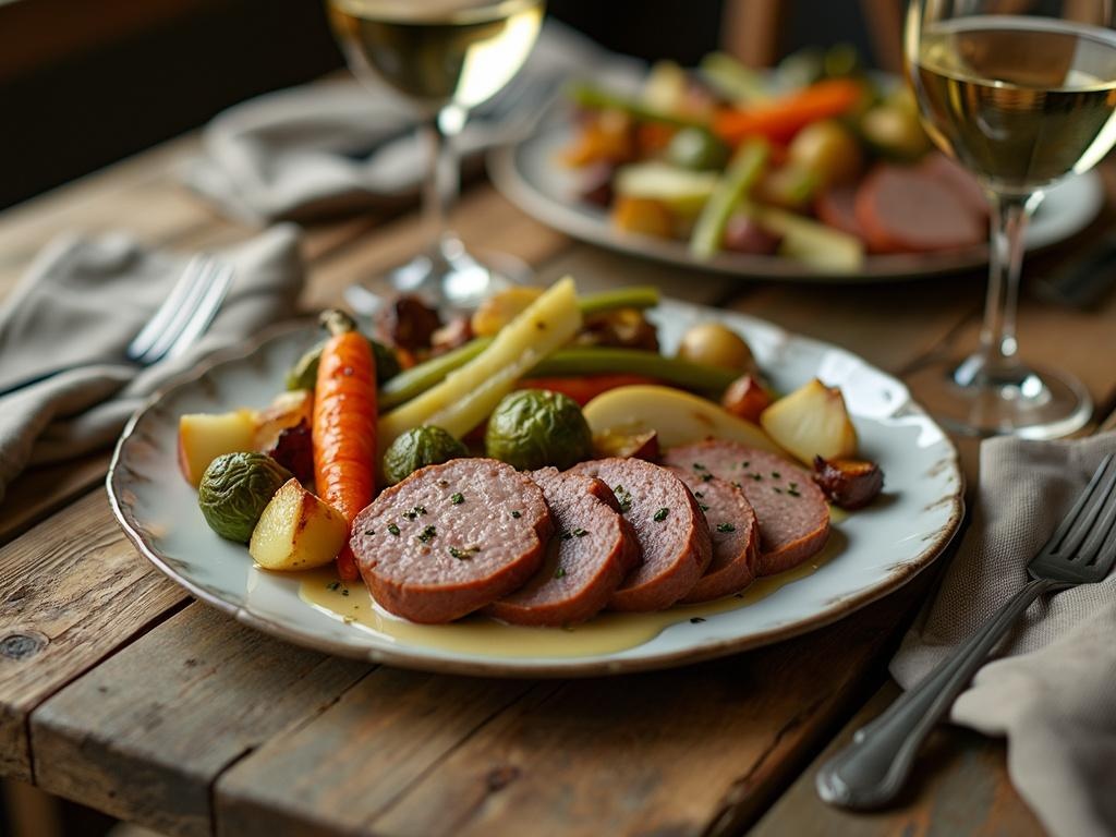 quels légumes servir avec du boudin blanc