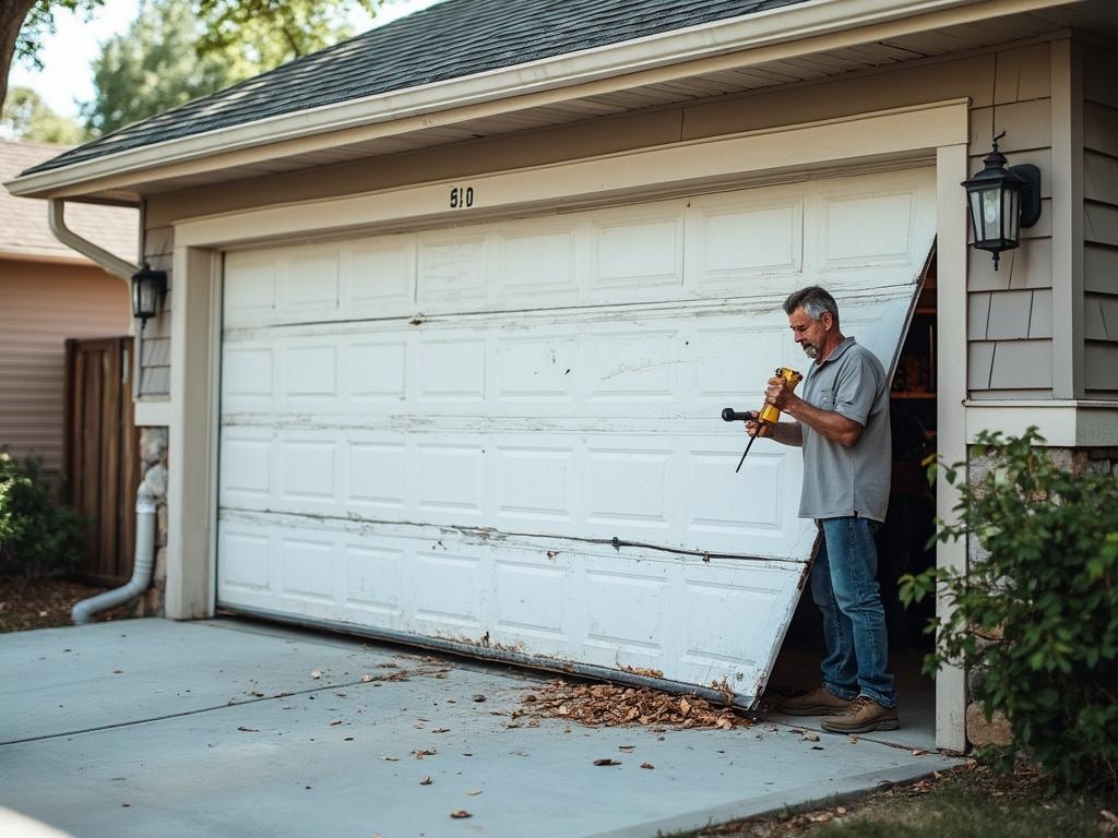 probleme porte de garage sectionnelle