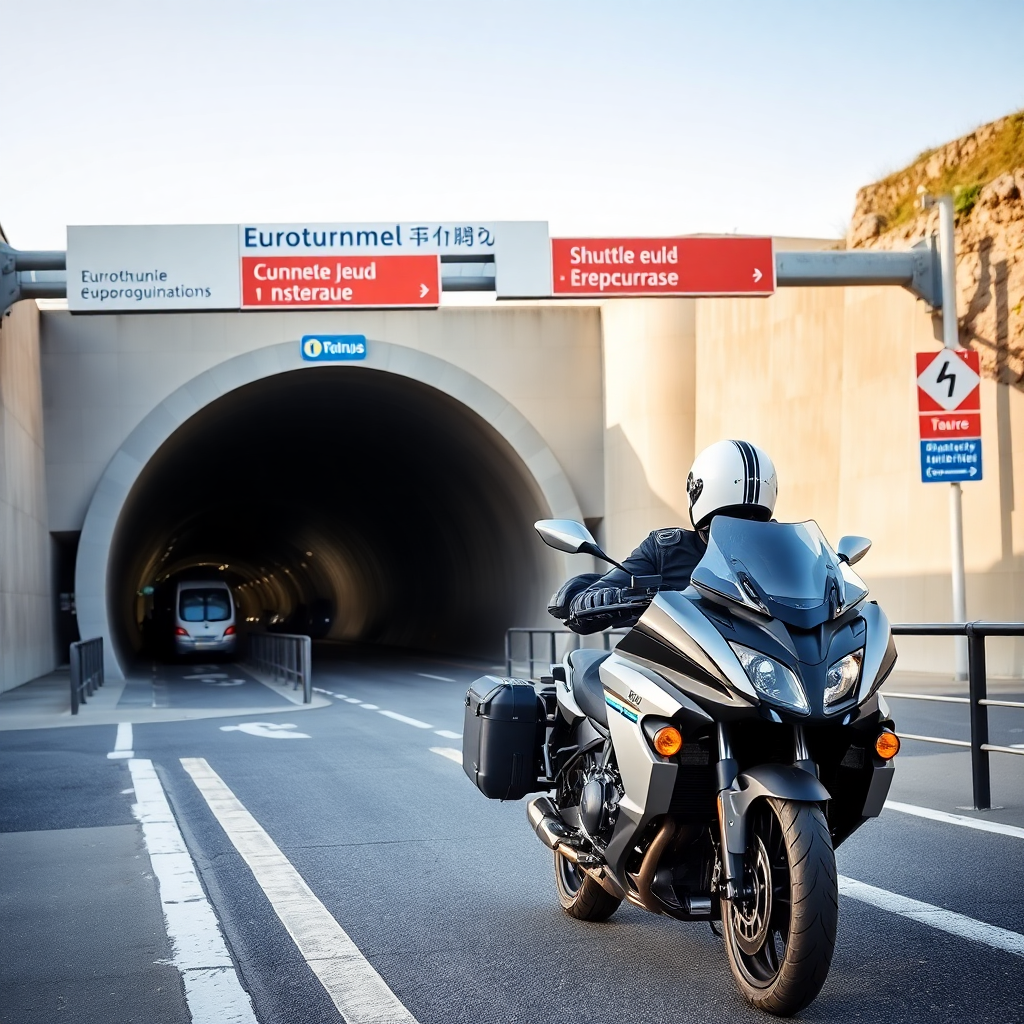 tunnel sous la manche moto