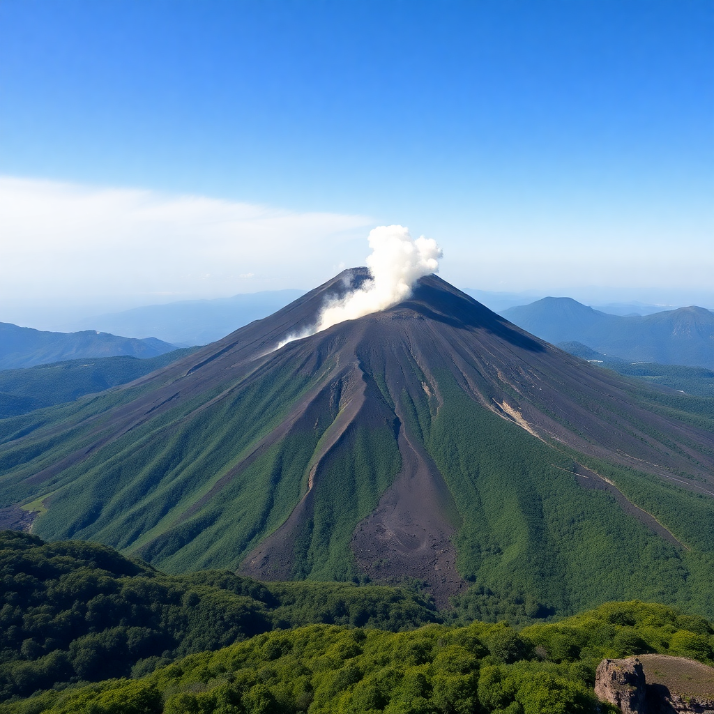 volcan japonais en 3 lettres