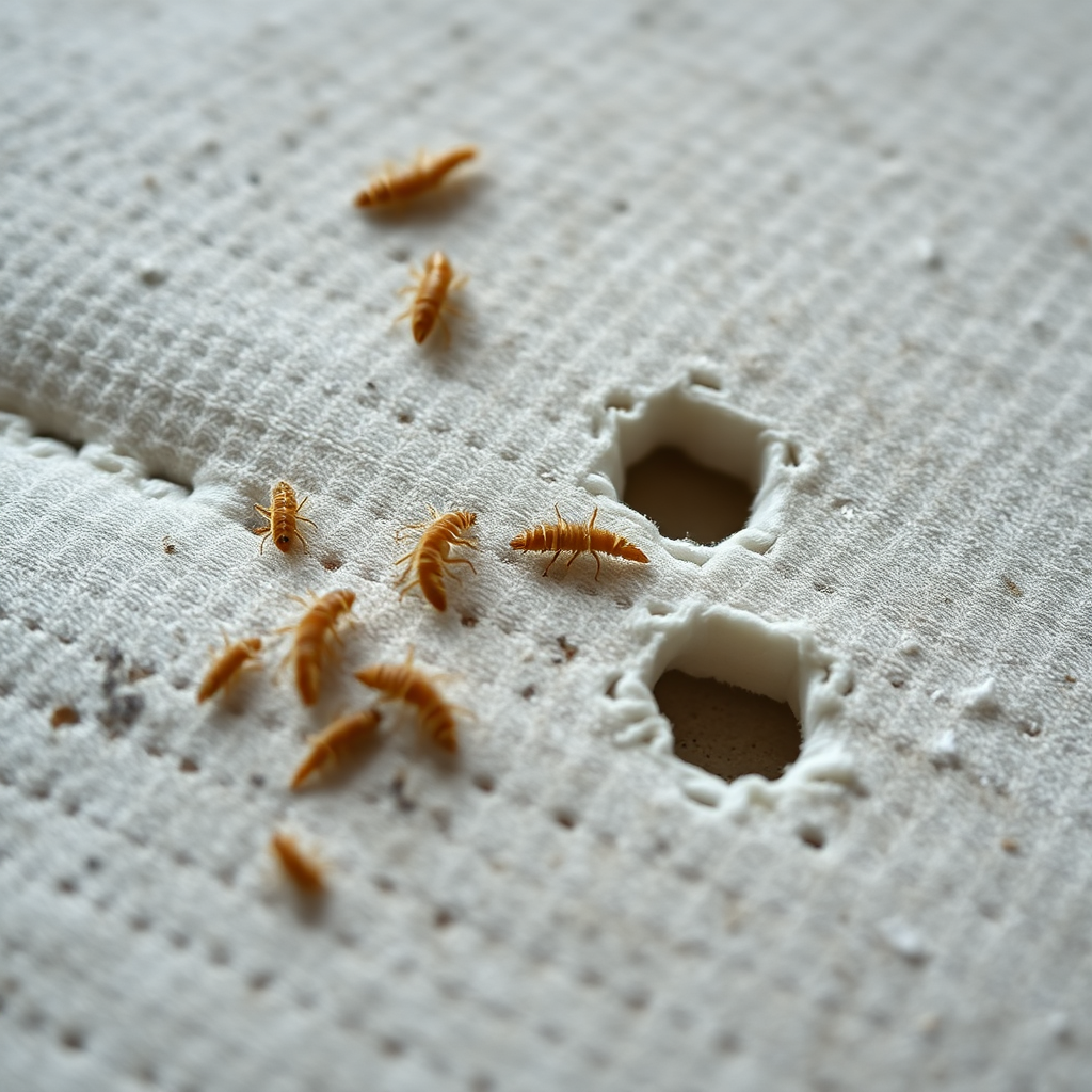 larve d'anthrène matelas