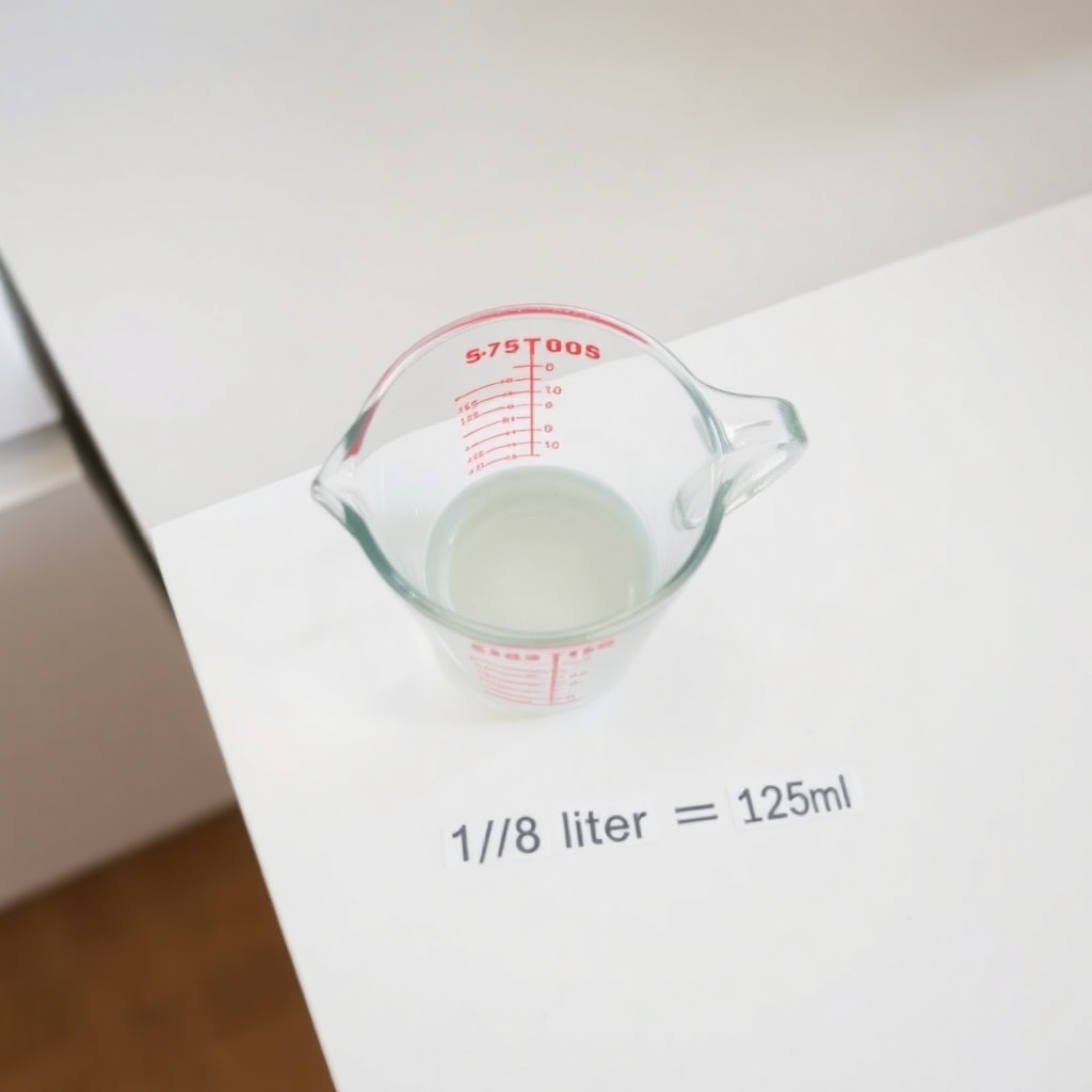 1/8 de litre en ml