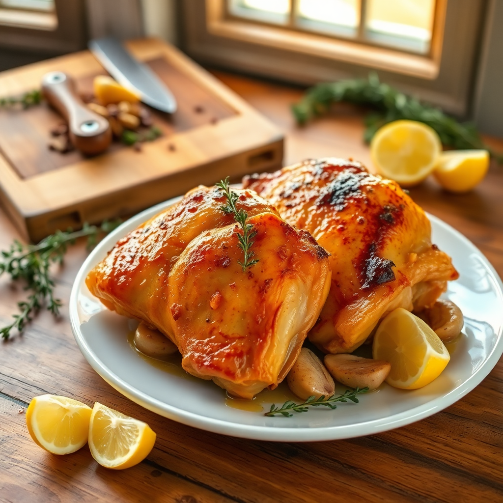 recette cuisse de poulet au four croustillant