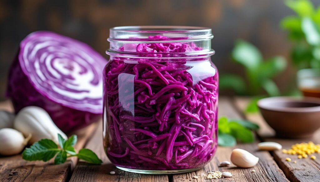 découvrez une recette facile et rapide pour préparer des pickles de chou rouge maison, parfaits pour apporter du croquant et de la couleur à vos plats.