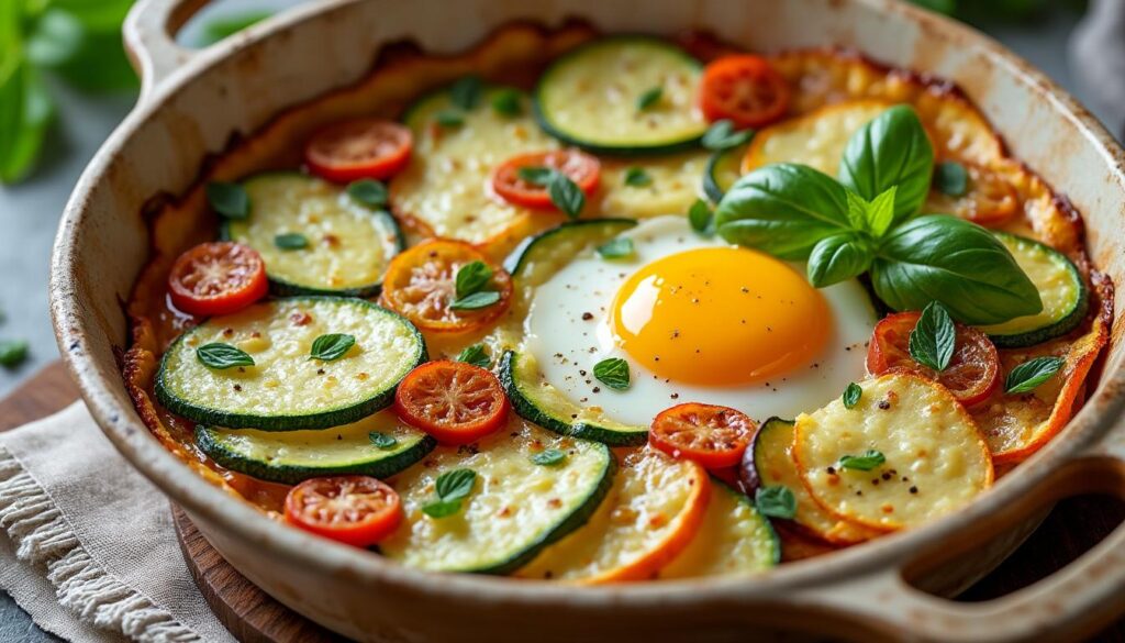 découvrez notre recette rapide et facile de tian de légumes à l'italienne, un plat savoureux et coloré parfait pour un repas sain et gourmand.