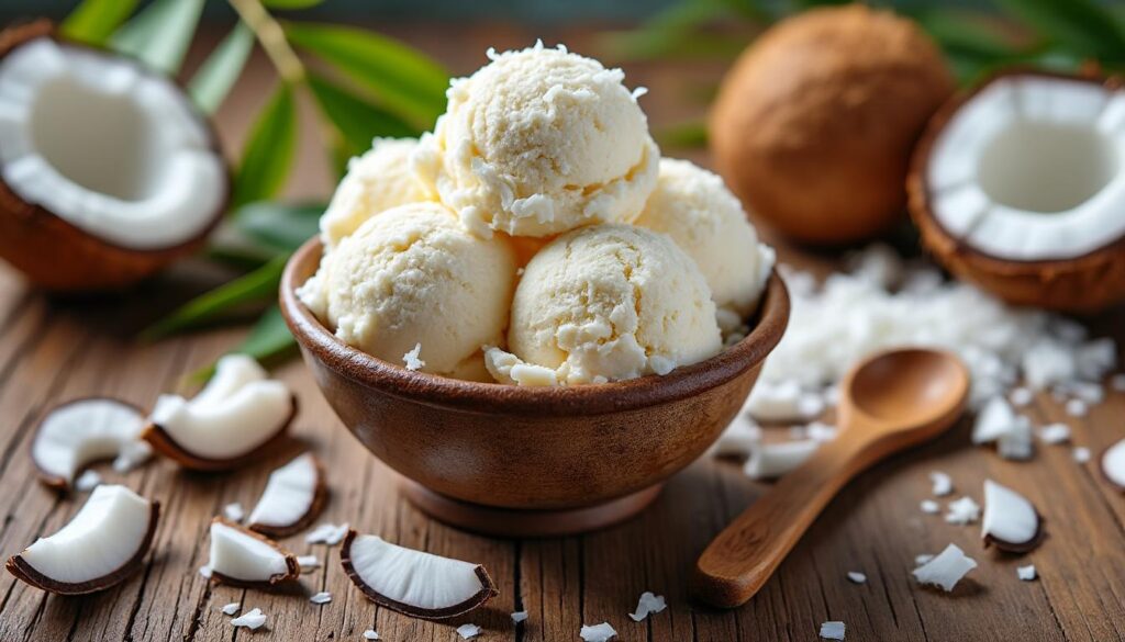 découvrez notre recette facile et onctueuse de glace coco maison pour un dessert rafraîchissant et gourmand à préparer en un rien de temps.