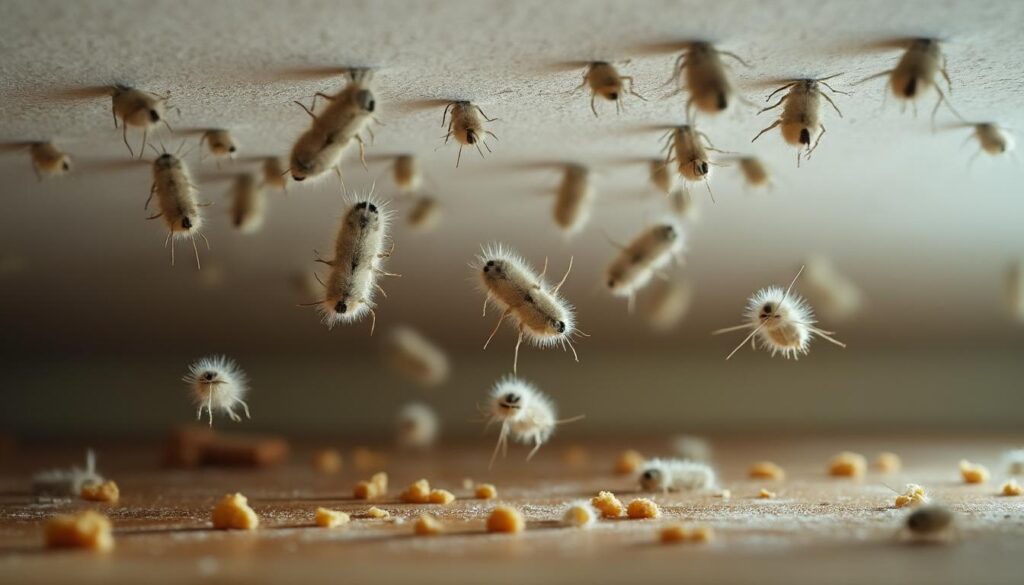 découvrez les causes des larves de mites au plafond et les méthodes efficaces pour s'en débarrasser rapidement et durablement.