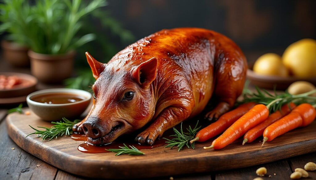 découvrez une recette simple et savoureuse de porcelet rôti au four, parfaite pour un repas convivial et gourmand. suivez nos conseils pour un plat tendre et plein de saveurs.