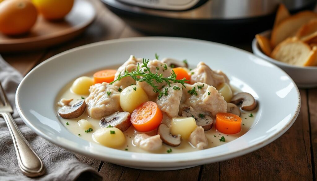 découvrez une recette facile et rapide de blanquette de dinde au cookeo, parfaite pour un repas savoureux en un rien de temps.