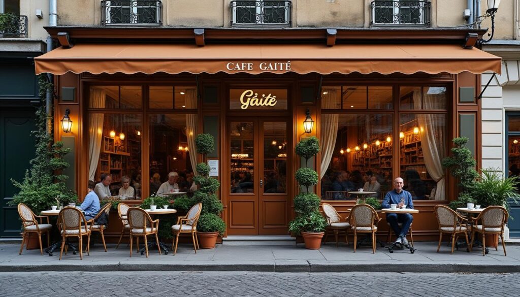 découvrez le café gaité à paris 14, un restaurant convivial situé près de montparnasse, idéal pour partager un repas chaleureux dans une ambiance authentique.