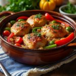découvrez la recette traditionnelle et facile du poulet basquaise de ma grand-mère, un plat savoureux aux légumes du sud-ouest qui ravira toute la famille.