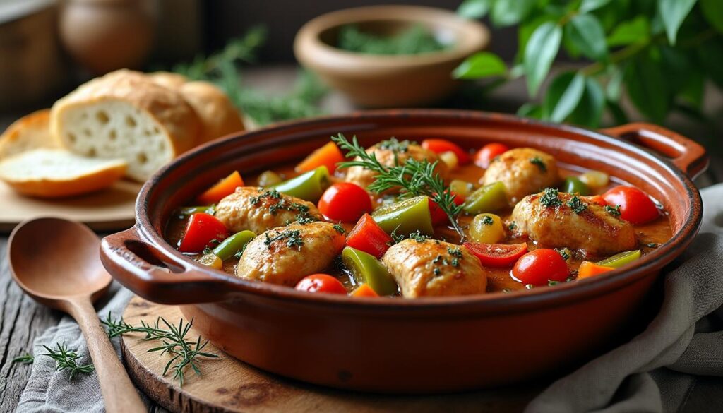 découvrez la recette traditionnelle facile du poulet basquaise de ma grand-mère, un plat savoureux et authentique pour régaler toute la famille.