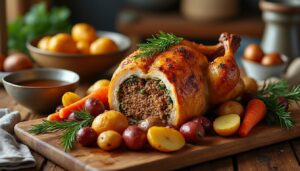 découvrez notre recette facile de rôti de chapon farci, avec un guide complet pour un temps de cuisson idéal et un résultat savoureux à partager en famille.