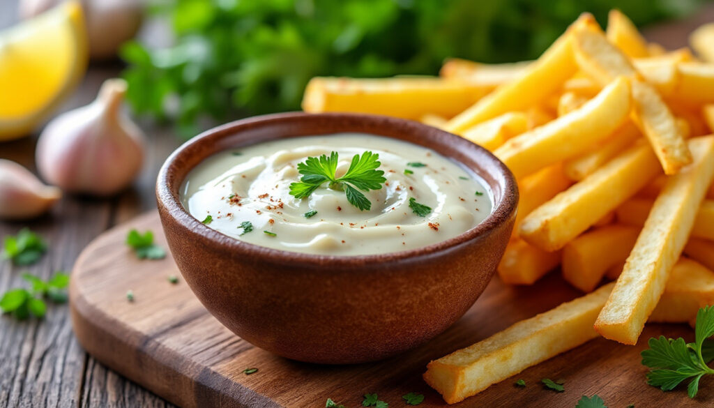 découvrez une recette facile et rapide pour préparer une délicieuse sauce pomme frite maison, parfaite pour accompagner vos frites faites maison.
