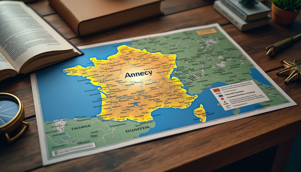 découvrez la localisation d'annecy sur la carte de france ainsi que des informations pratiques pour visiter cette charmante ville entre lacs et montagnes.