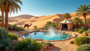 découvrez ksar ghilane en tunisie, une oasis au cœur du désert avec une source d'eau chaude naturelle, idéale pour l'aventure et la détente.