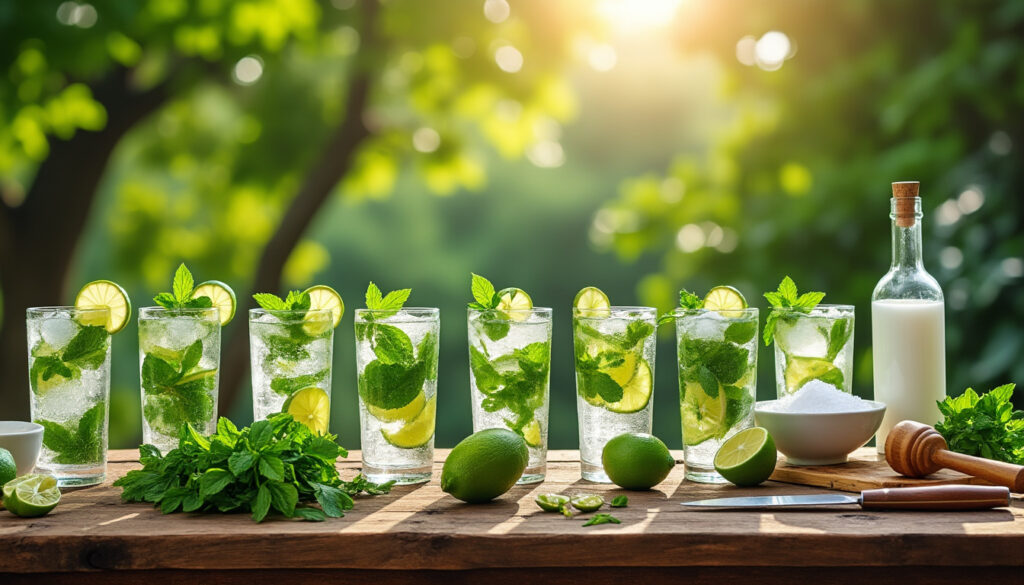 découvrez notre recette facile et rapide de mojito pour 10 personnes, idéale pour vos soirées entre amis ou en famille. rafraîchissez vos moments avec ce cocktail classique et savoureux !
