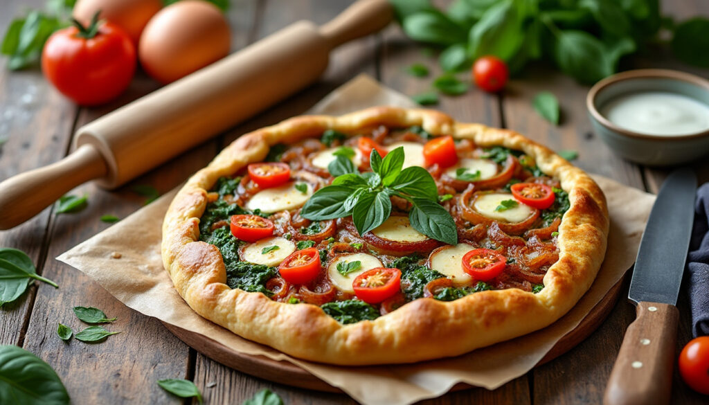 découvrez une recette salée facile et rapide utilisant de la pâte sablée toute prête pour un repas savoureux en un rien de temps.