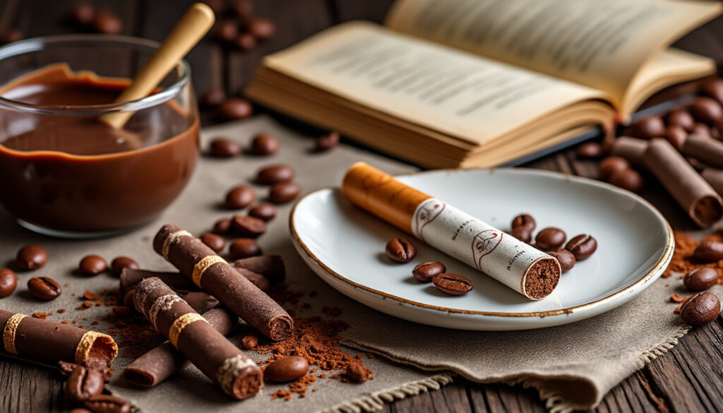 découvrez l'histoire fascinante de la cigarette au chocolat, apprenez à réaliser cette recette gourmande chez vous et explorez des alternatives délicieuses pour varier les plaisirs.