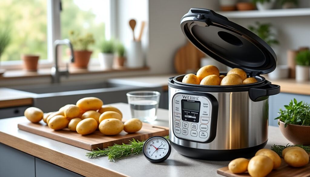 découvrez comment cuire vos pommes de terre rapidement à la cocotte minute avec nos conseils pratiques et astuces pour un temps de cuisson optimal.