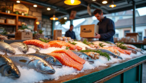 découvrez notre poissonnerie à caen, spécialisée en poissons frais de qualité et profitez d'une livraison rapide directement chez vous.