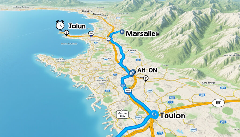 découvrez la distance entre marseille et toulon, avec un itinéraire détaillé, la durée du trajet et les coûts actualisés pour planifier votre voyage en toute sérénité.