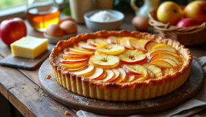 découvrez notre recette facile de la tarte à la normande, préparée avec des ingrédients traditionnels pour un dessert authentique et savoureux.