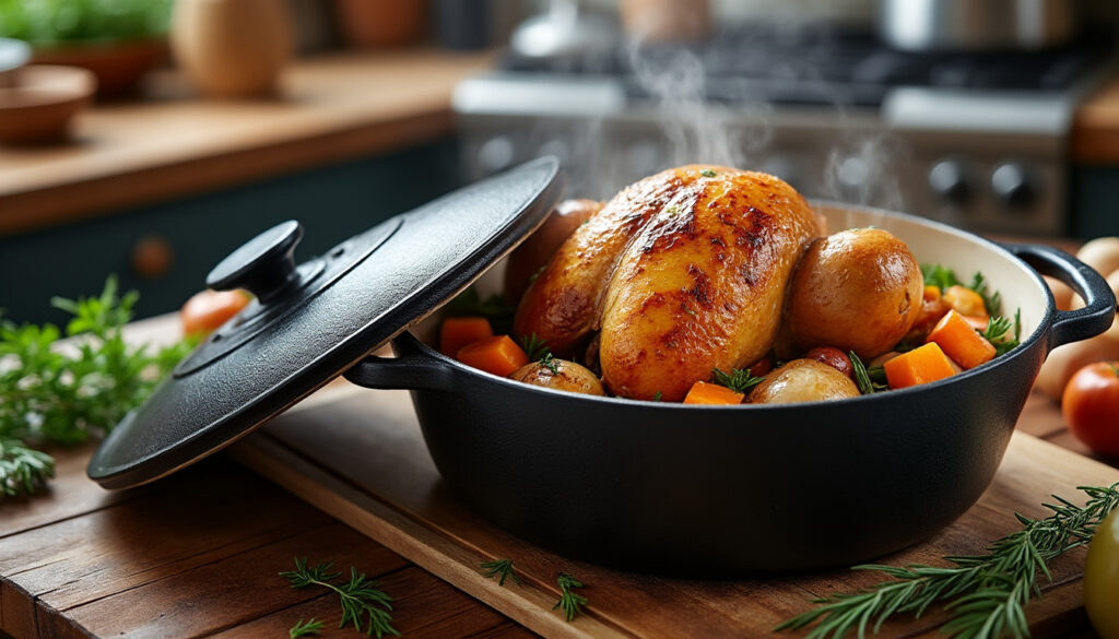 découvrez le guide précis et rapide pour cuire une pintade de 1,5 kg en cocotte, avec des conseils pour un temps de cuisson optimal et une viande tendre et savoureuse.