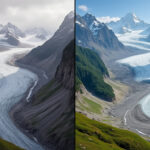 découvrez en images le recul spectaculaire de la mer de glace de 1850 à 2025 et mesurez l’impact du changement climatique sur le glacier.