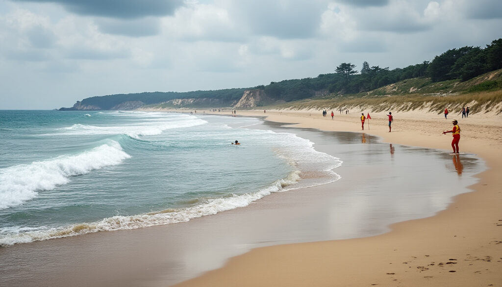 moliets-plage peut être exposée aux baïnes et aux courants. découvrez les risques, les signes à repérer et les conseils pour vous baigner en sécurité.