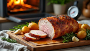 découvrez le temps de cuisson idéal du rôti de porc au four et nos conseils pour obtenir une viande moelleuse, tendre et savoureuse.